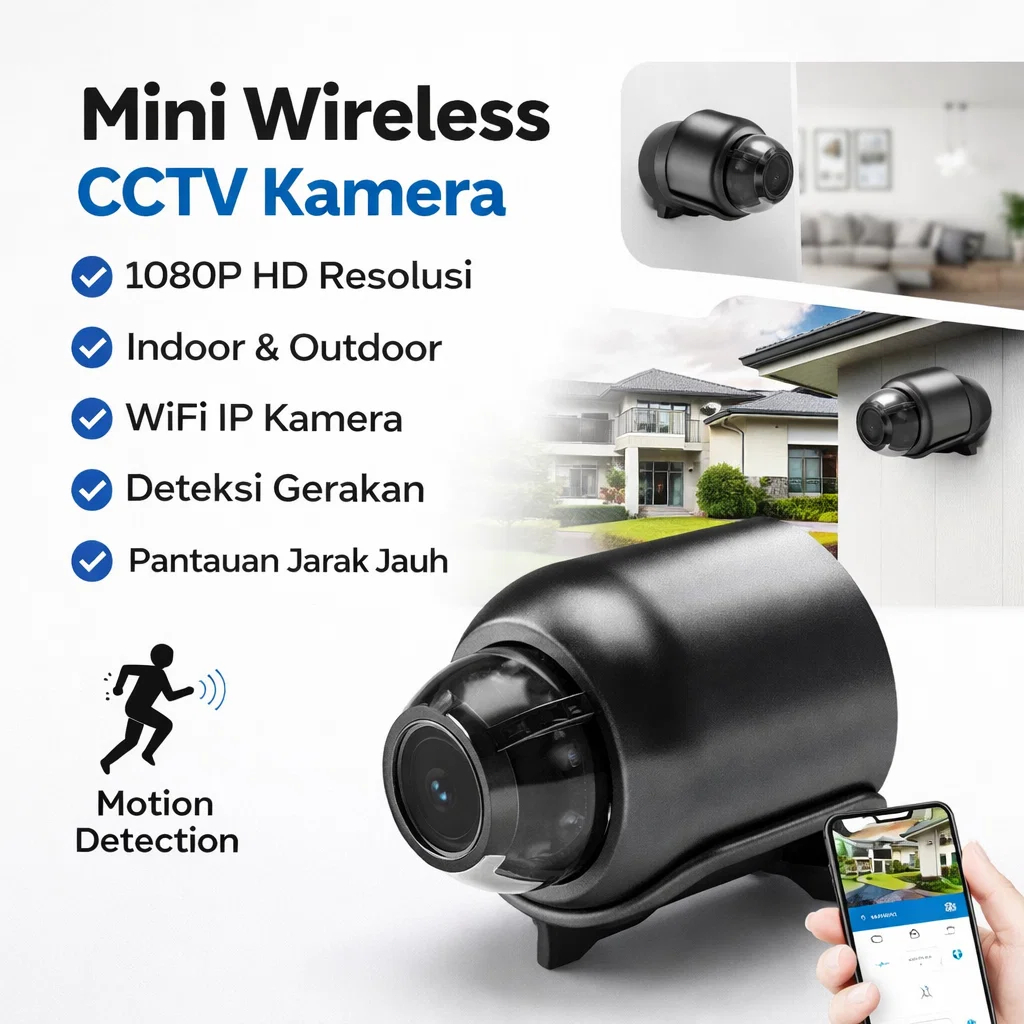 COD+Kirim Dalam 24 Jam - Kamera Pengawas Nirkabel Rumah/Kamera Rumah Pintar Kamera WIFI mini / Kamer