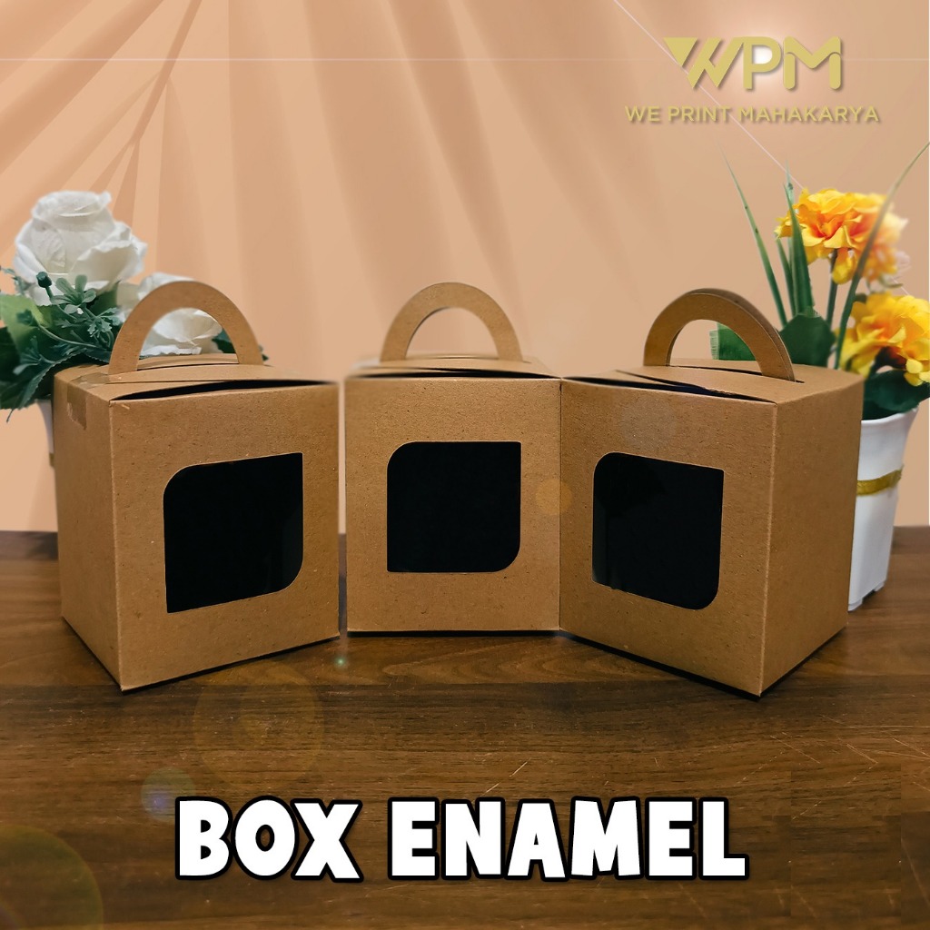 BOX PACKINGAN SOUVENIR MUG ENAMEL / MUG SENG
