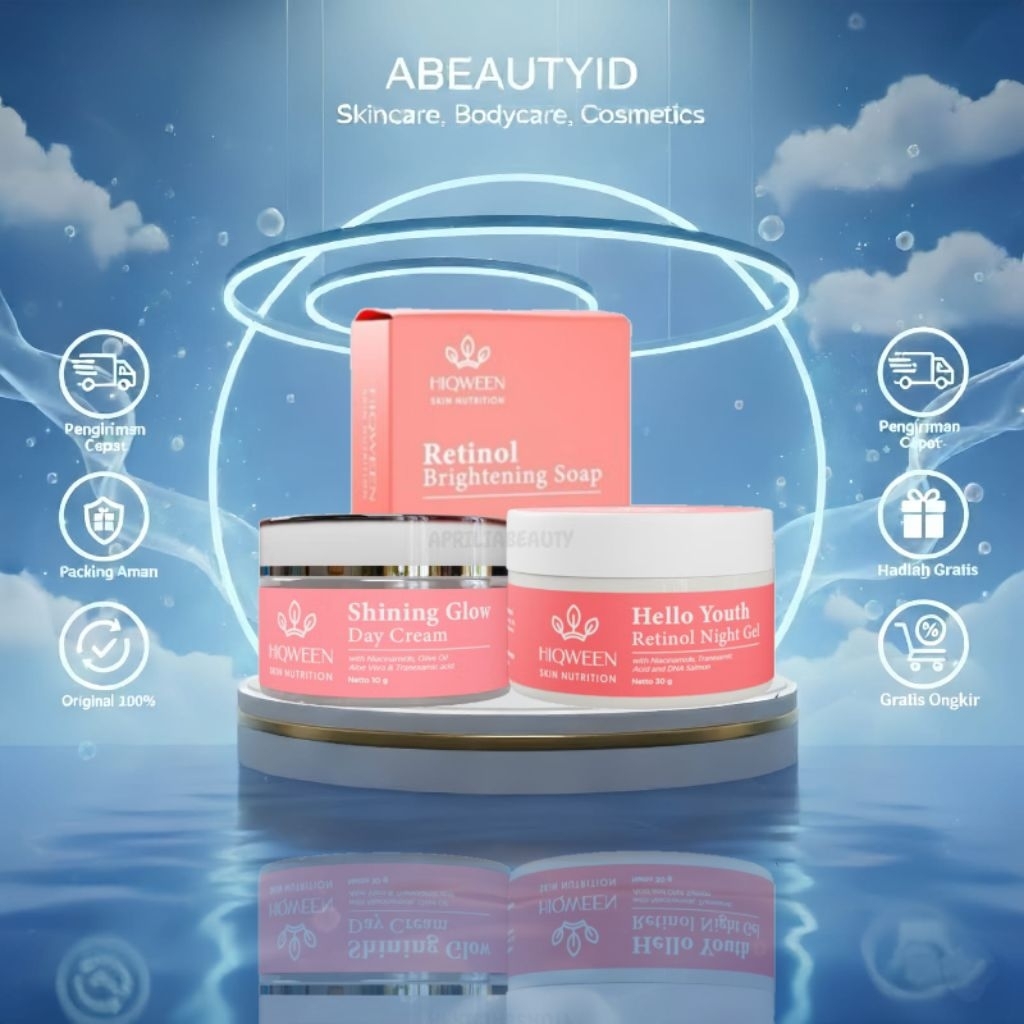 HIQWEEN - Retinol Brightening Soap Skin Nutrition/Sabun Soap Retinol Brightening 80gr