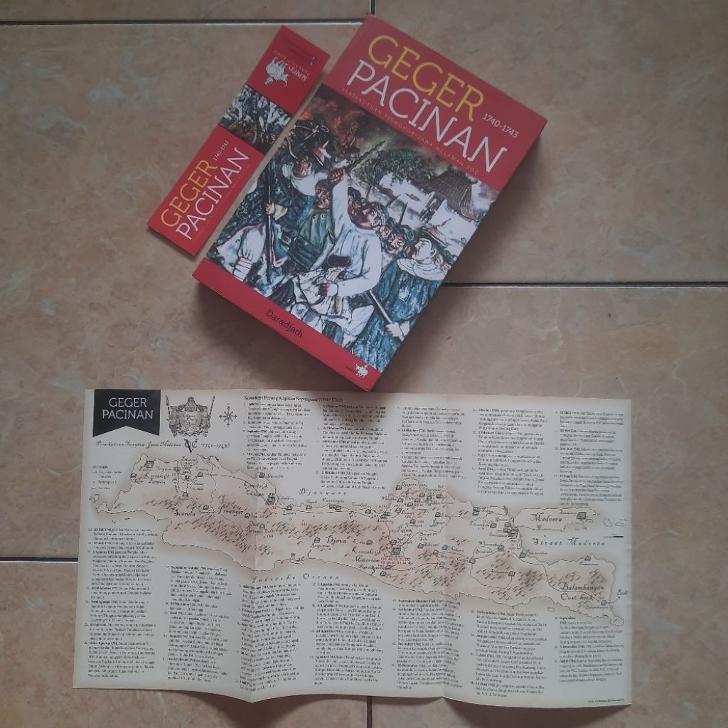 Buku Sejarah Geger Pacinan 1740 - 1743 Persekutuan Tionghoa - Jawa Melawan VOC + Peta Kronologi + Pe