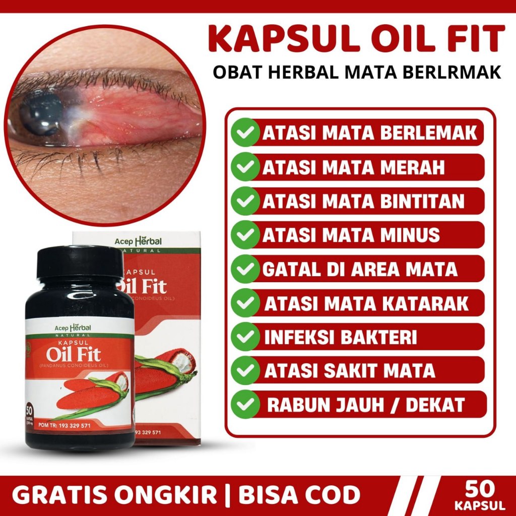 OilFit Obat Herbal Asli Obat Mata Katarak Mata Merah Infeksi Mata Mata berlemak DLL