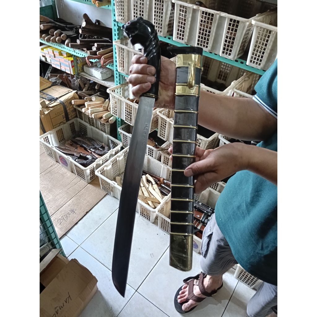 premium gagang tanduk asli has Cibatu bilah 40 cm