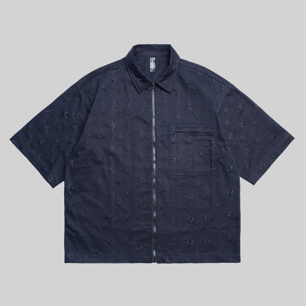 Roughneck FJ005 Navy Flawless Zipper Shirt