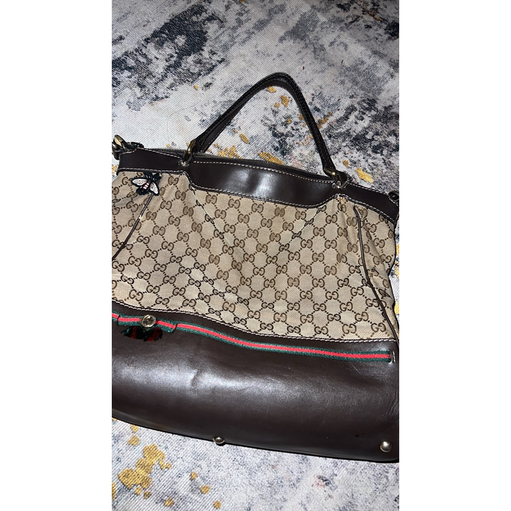 Preloved Gucci Original GG canvas Mayfair convertible handbag