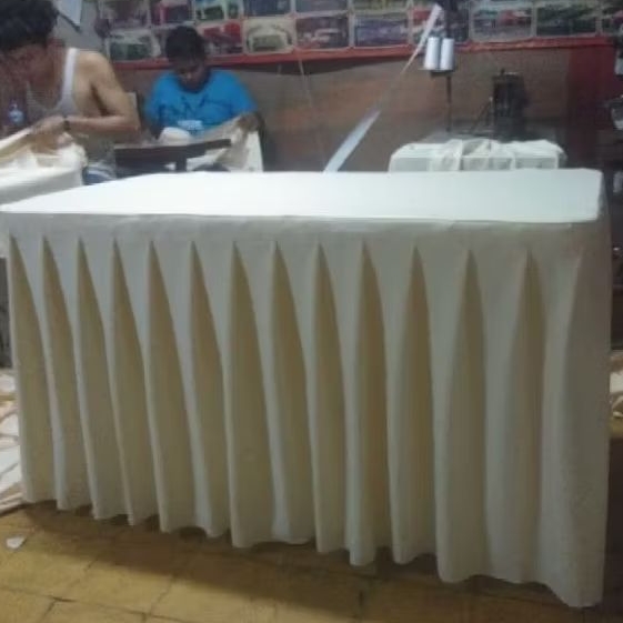 cover meja kotak 150x60x75