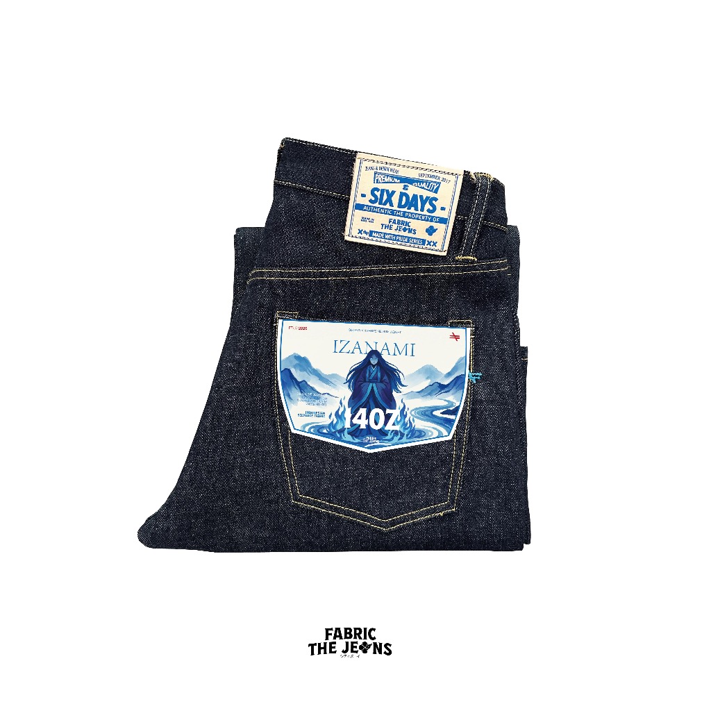 FTJ - Fabric The Jeans - SX-V2 Izanami Blue Line Selvedge 14 Oz Loose Fit Denim