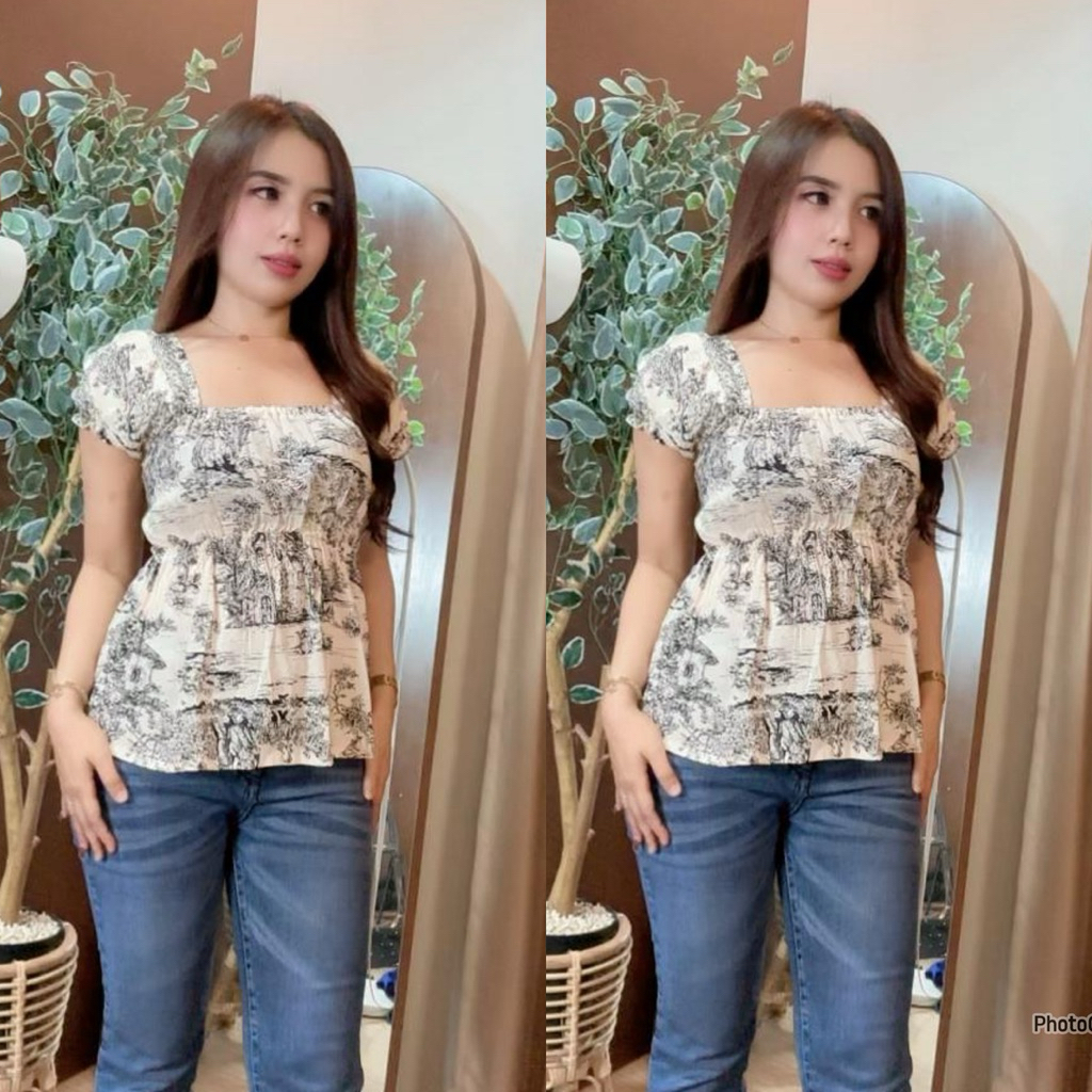 Viona Sabrina Top | Atasan Wanita Kekinian