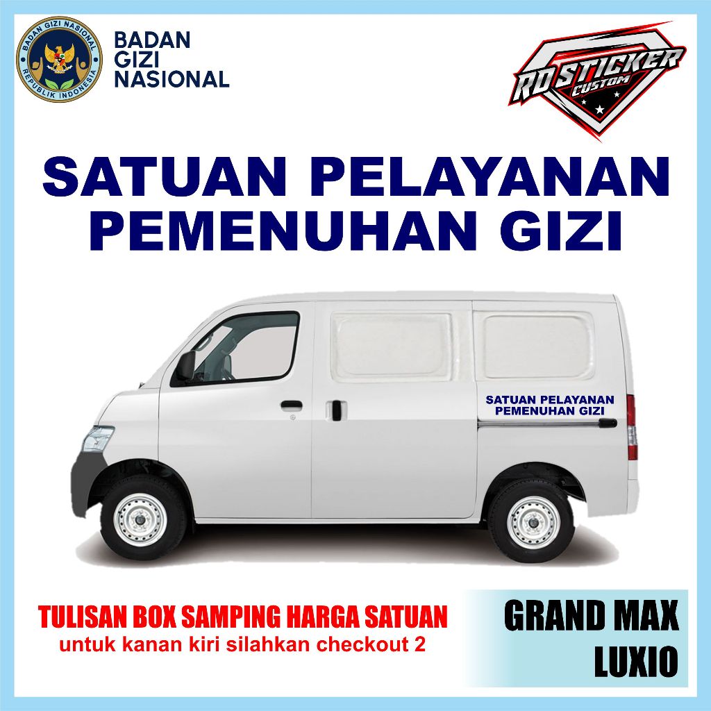STICKER MOBIL SPPG/STICKER MOBIL MBG/STICKER GRANDMAX SPPG