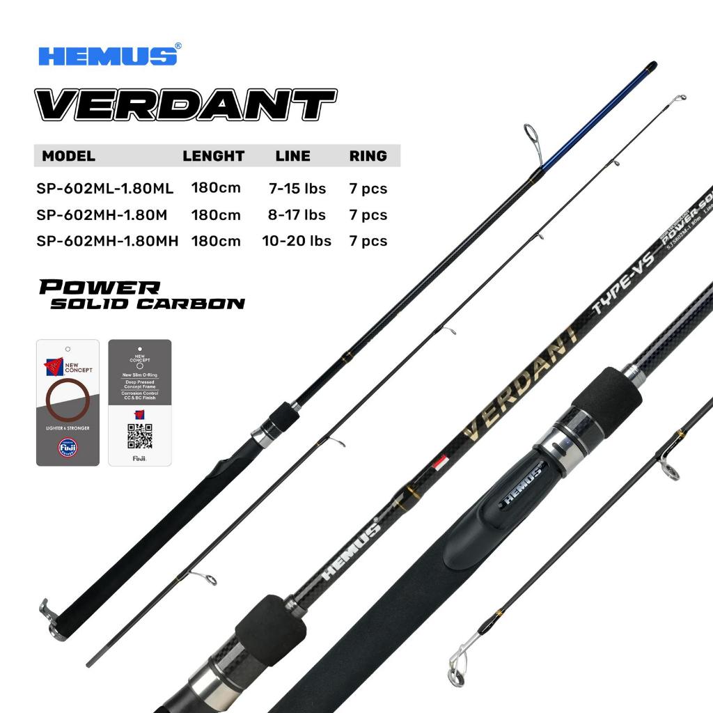Joran Pancing Hemus Verdant Solid Carbon Casting Galatama 180Cm
