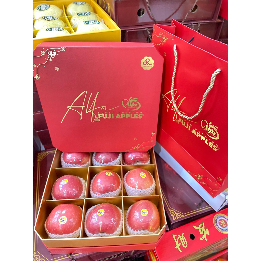 bisa kirim dadakan hampers buah apel imlek cny apel fuji imlek surabaya sidoarjo