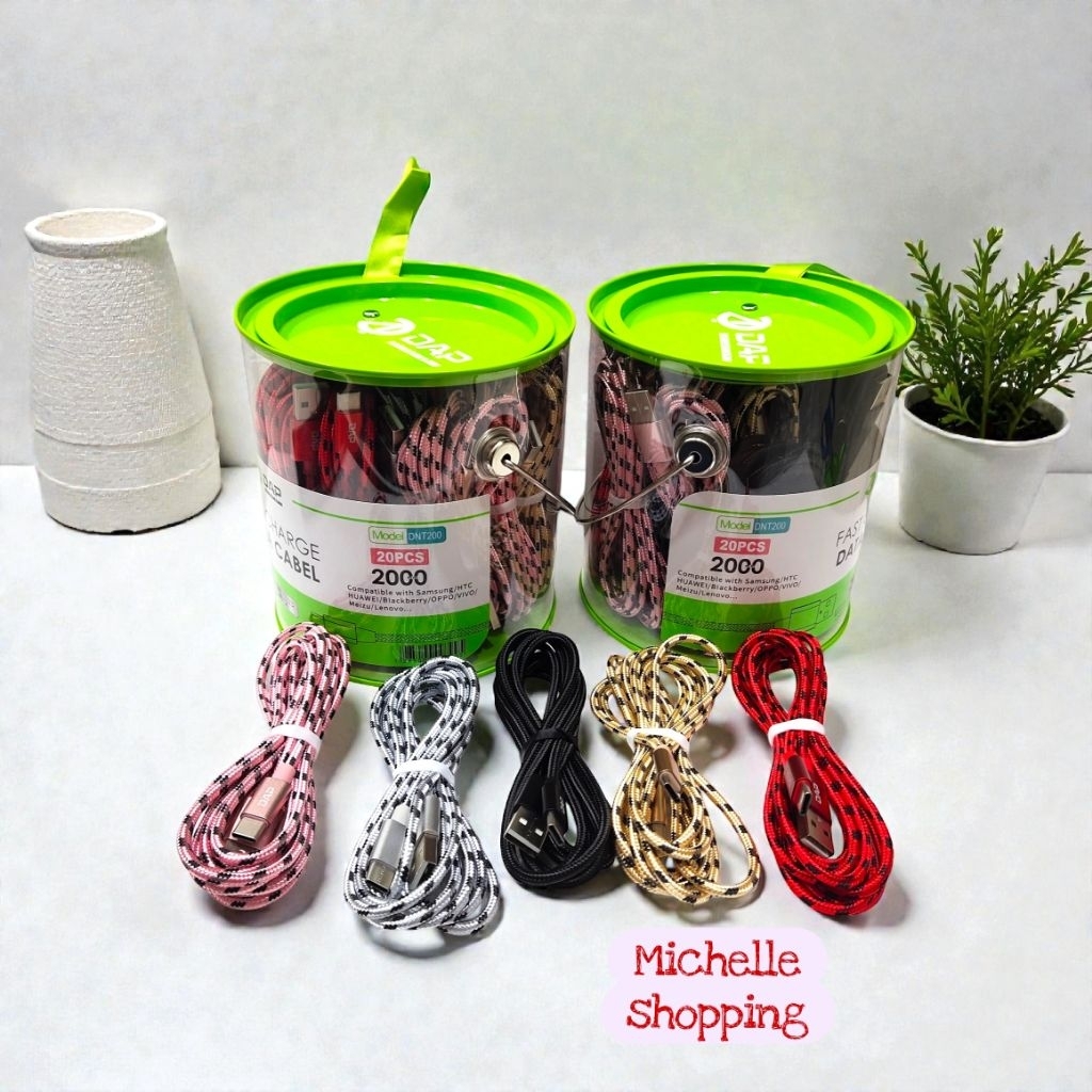 Kabel Data DAP DNT200 TYPE C 3A 2M Original Kabel Charger DAP DNT200 Type C 2M 3A Perpcs