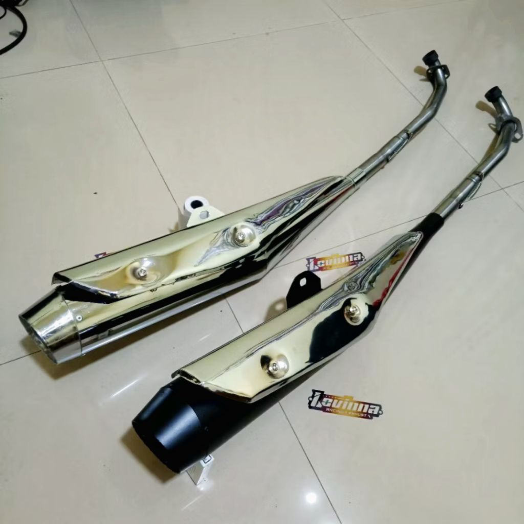 Knalpot Standar Racing Supra X 125 FI/ Injeksi Supra 125 Shogun Astrea grand