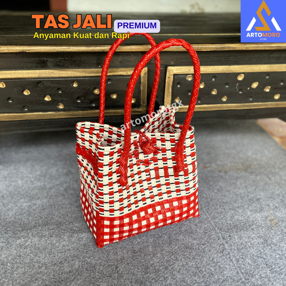 Tas Anyaman Jali Premium Kapasitas Beras/Gula 7kg / Tas Buwuh / Tas Wanita