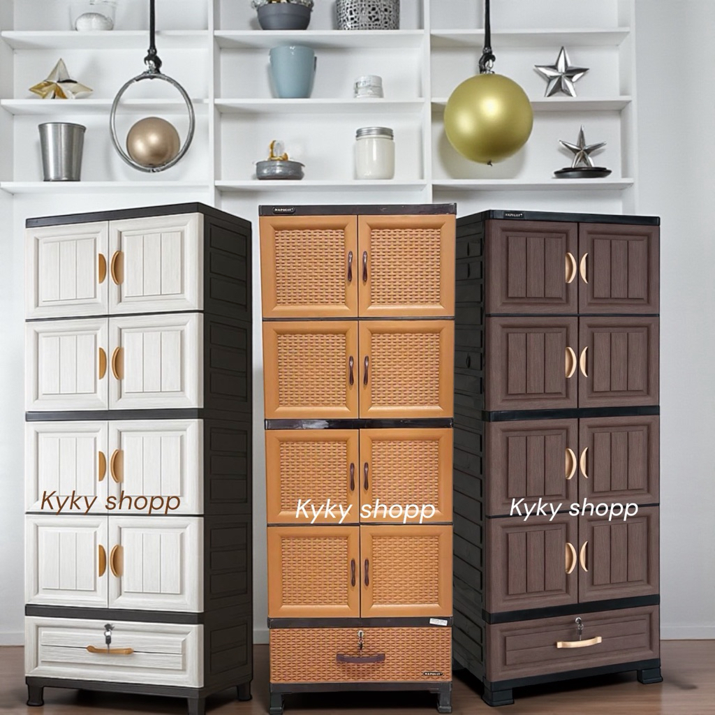 Lemari plastik napolly CRS MU 48D #bcbc mu 48 D wood #napolly g81
