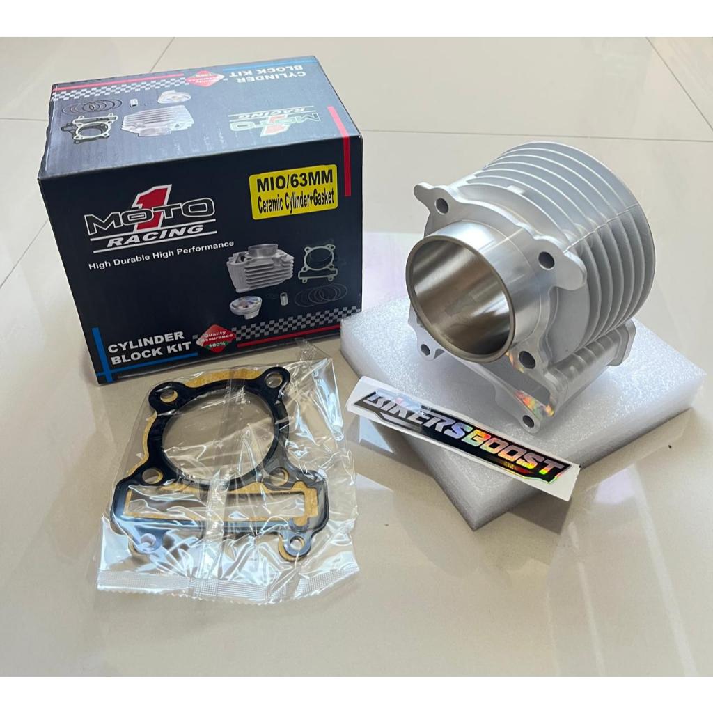 BLOK CERAMIC MOTO 1 MIO 63 66 MM Ceramic ( Blok Only + Gasket)