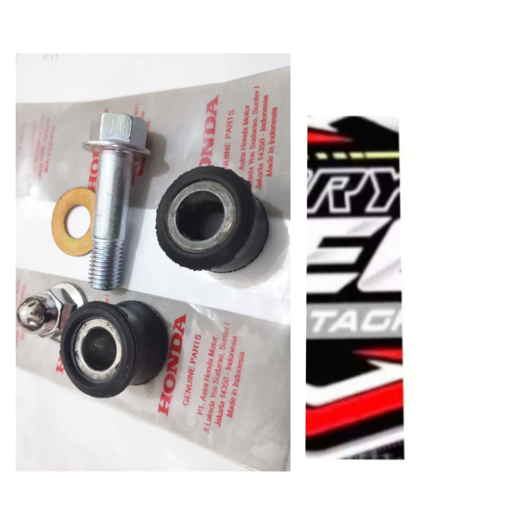 baut shock belakang kharisma Supra x125 Megapro lama set mur Bosh karet