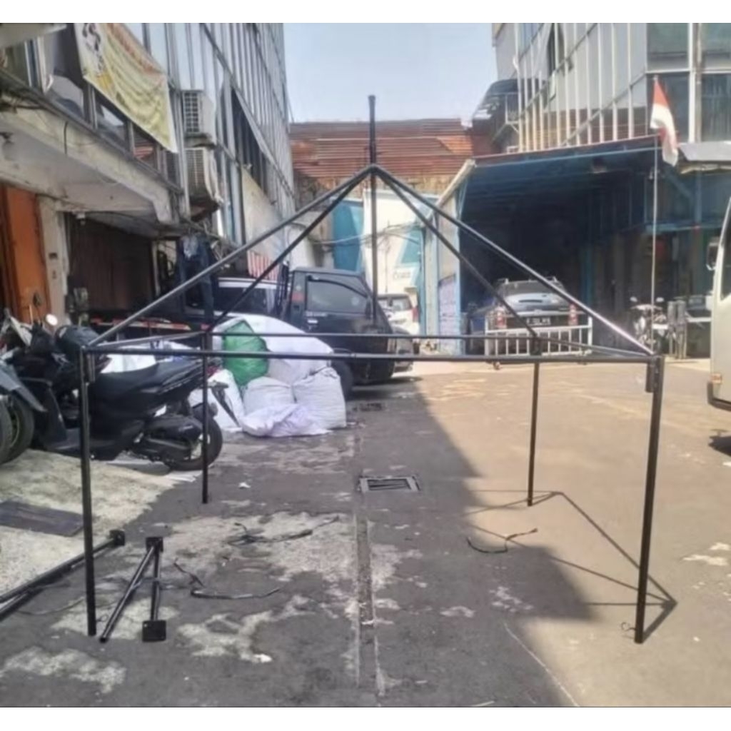 Rangka tenda kerucut 2x2