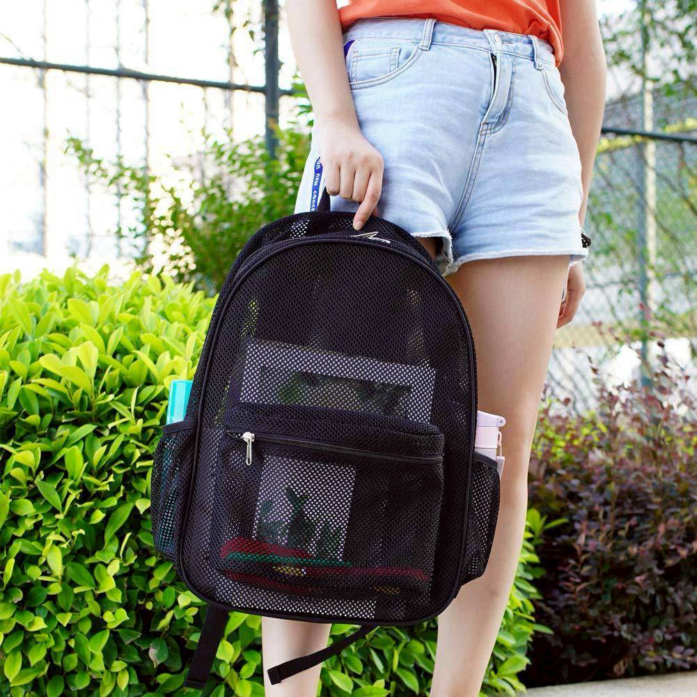 Tasoki - Ransel Wanita Pria Jaring Transparan Backpack Multifungsi Daily Backpack / Tas Ransel Cewek