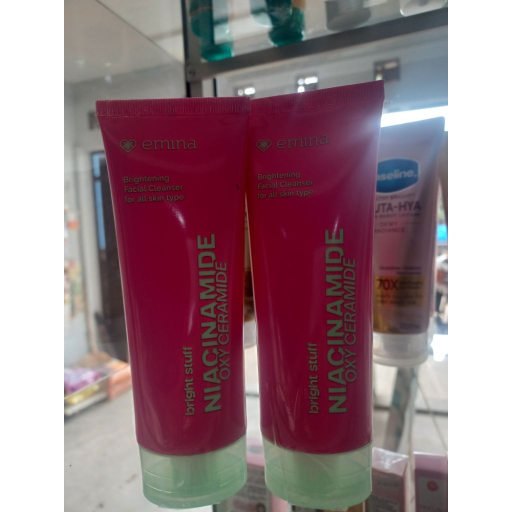 Emina Brightening Facial Clenaser Bright Stuff Niacinamide