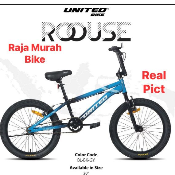 Sepeda Anak Bmx 20 Inch United Roouse Rotor Sepeda Anak Laki Laki Rotor United Roouse 20 Inch