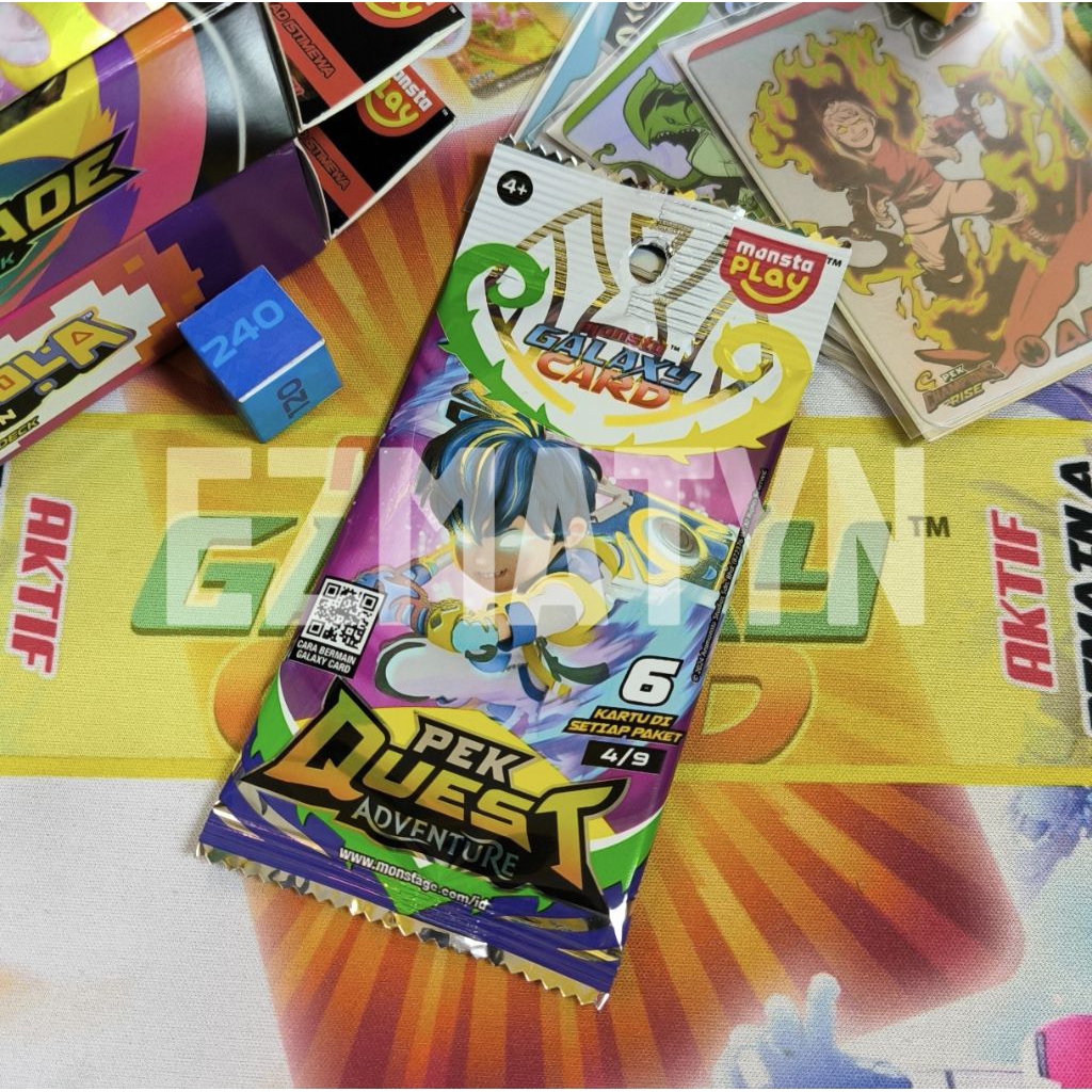 Kartu Boboiboy Monsta Galaxy Card Pek Quest Adventure SR Boboiboy Beliung Indonesia