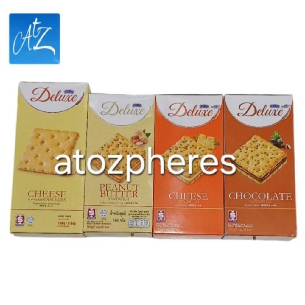Biskuit kreker kraker krekers krakers rasa sayur -  sayuran / lapis krim keju / kacang tanah / cokla