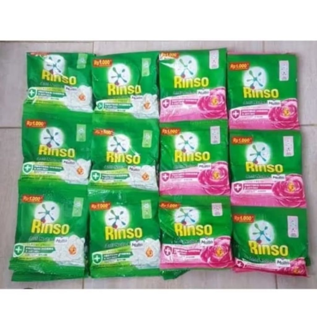 Rinso bubuk renceng / RINSO detergen renceng isi 6 X 40 gram