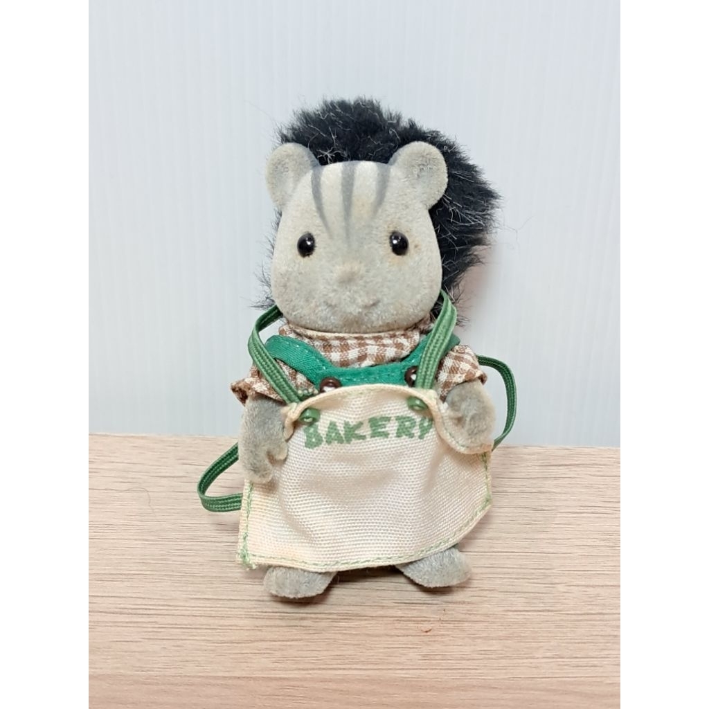 Sylvanian Families - Squirrel The Owner Water Mill Bakery RARE