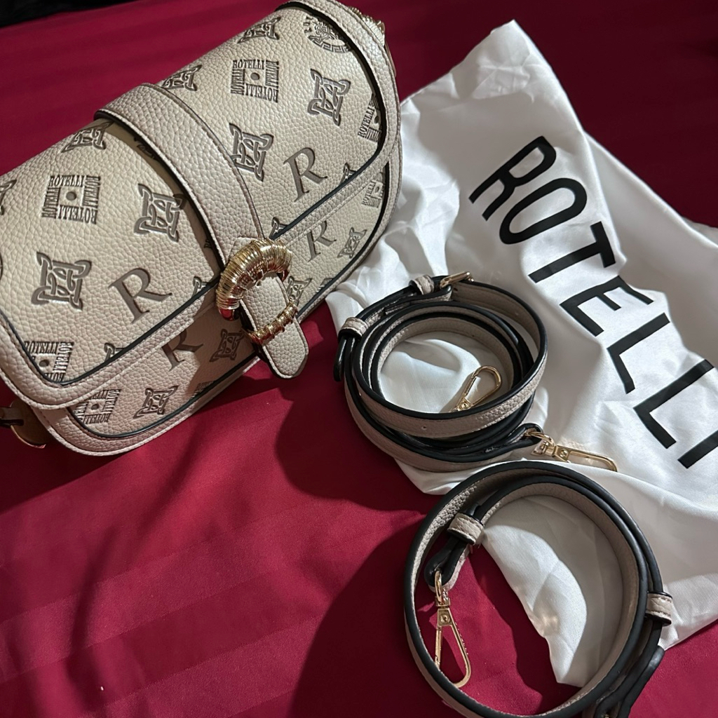 ROTELLI Dianella 109 Shoulder Sling Bag Taupe Original (PRELOVED)