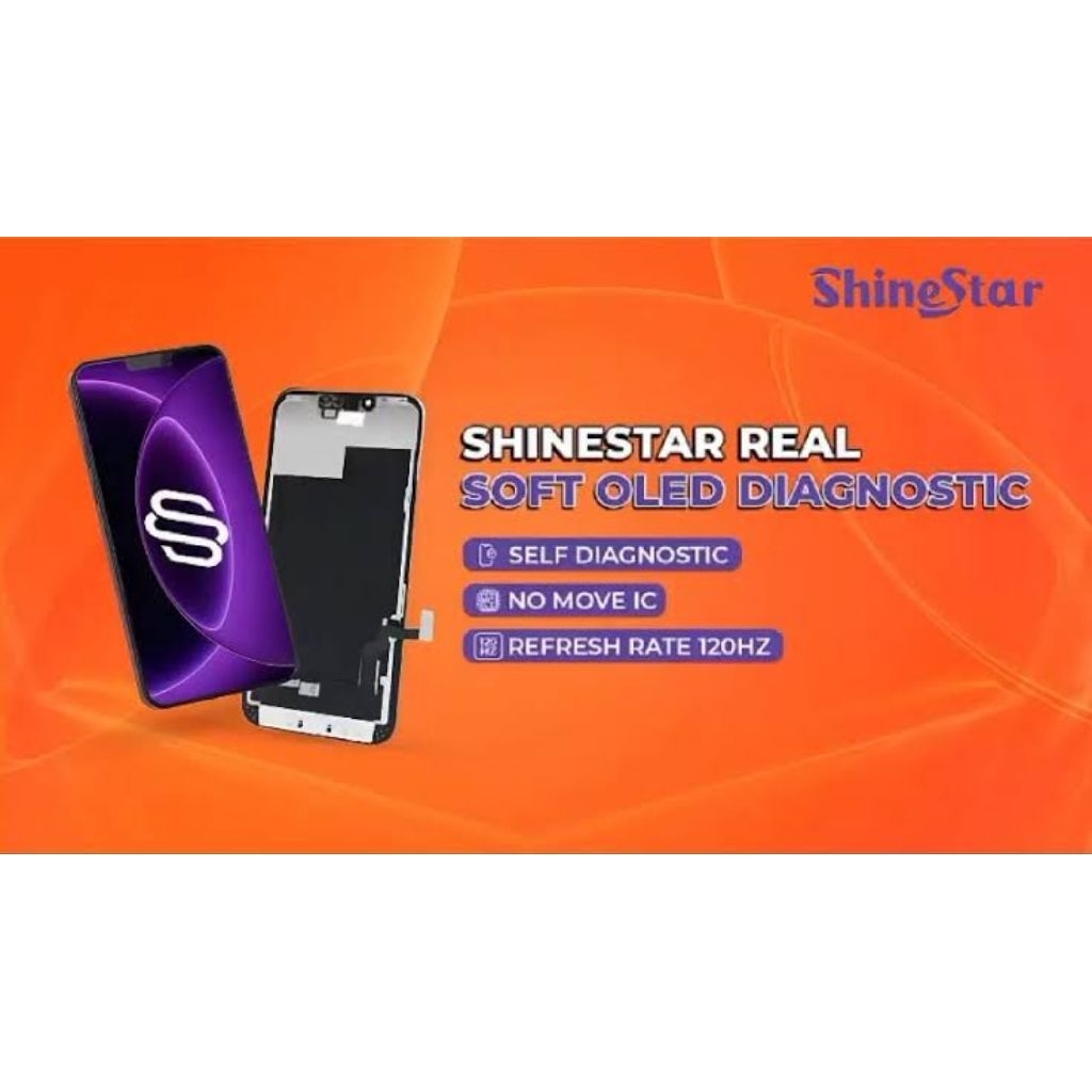 LCD iPhone 13 Pro Diagnosic Soft OLED Shinestar ( Tanpa Notif Bekas ganti Lcd )