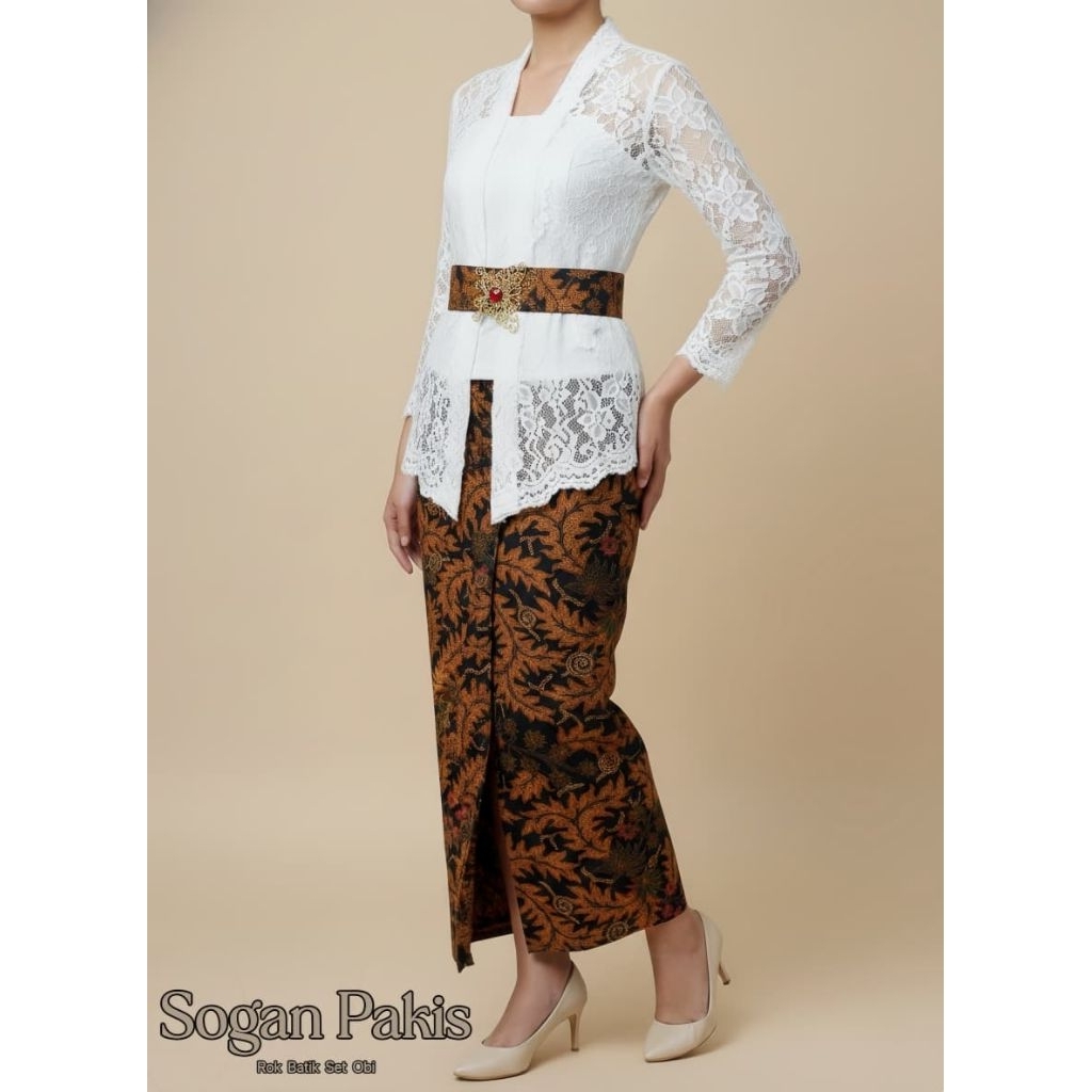 Rok Batik Modern Bawahan Kebaya Span Panjang Belah Depan atau Belakang