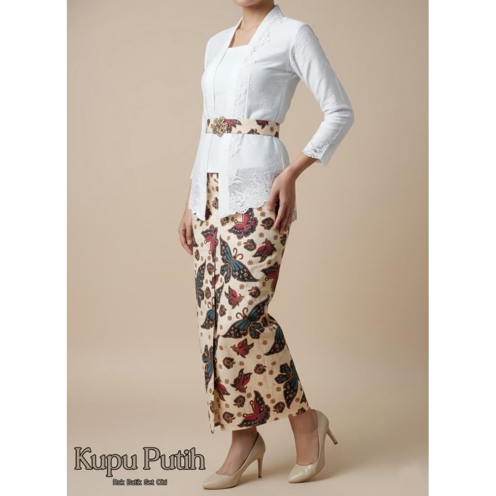 Rok Batik Modern Bawahan Kebaya Span Panjang Belah Depan atau Belakang untuk Wisuda Kondangan