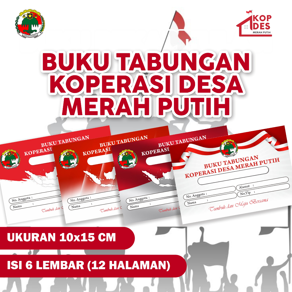 Buku Tabungan Koperasi Desa Merah Putih | Lanscape