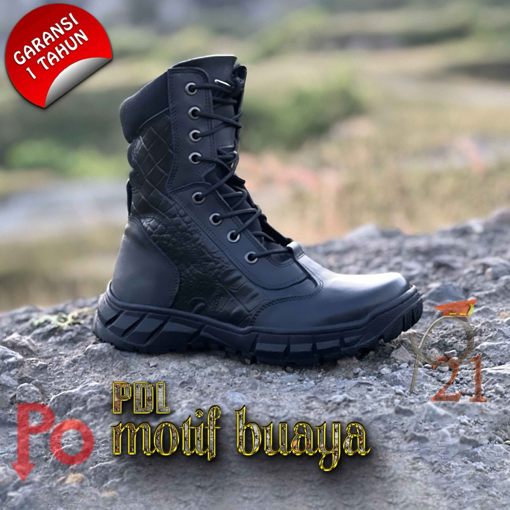 Sepatu P21-Sepatu Pdl Polisi Motif Buaya/Sepatu Pdl/Sepatu Pdl Satpam/Sepatu Pdl Polisi