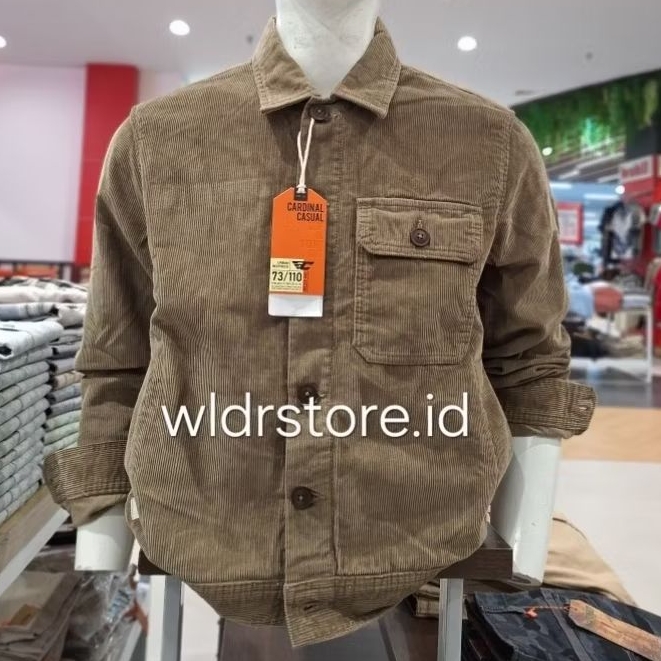 CARDINAL CASUAL jaket corduroy premium pria 007 coklat