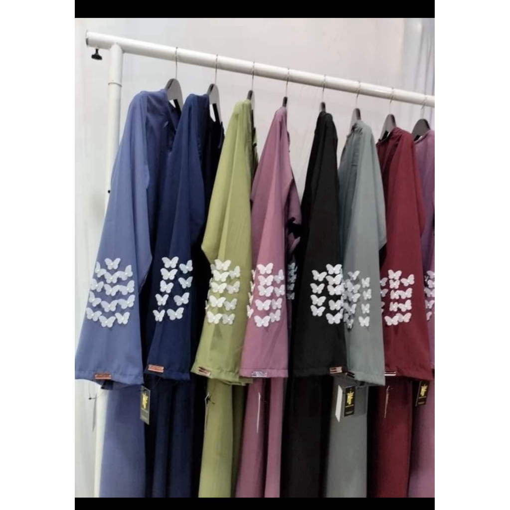 ABAYA KUPU // GAMIS DEWASA VARIASI KUPU DI LENGAN // GAMIS BUSUI UKURAN LENGKAP S-XXL