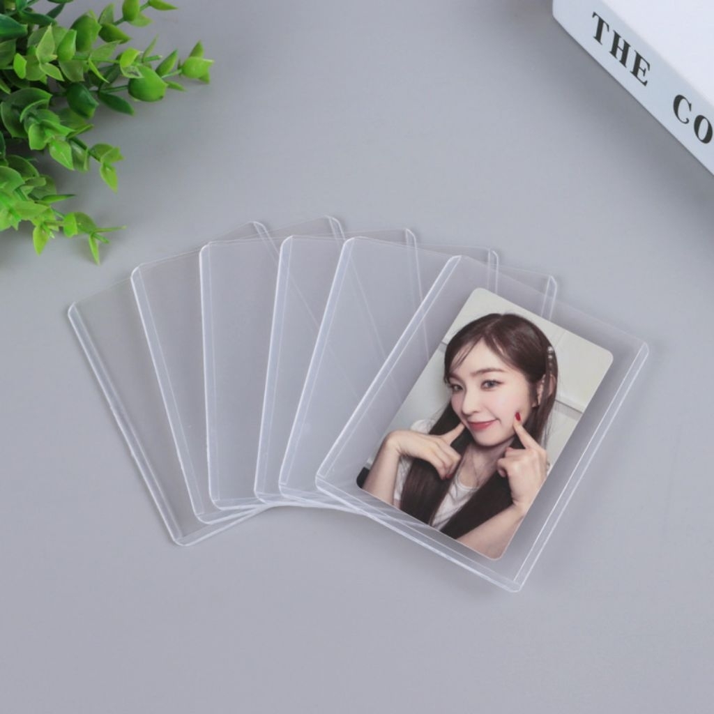 TOP LOADER PHOTOCARD ISI 20PCS B8 ukuran 7.6x10.1 Vertical Hard Sleeve Polaroid PC Storage Album Car