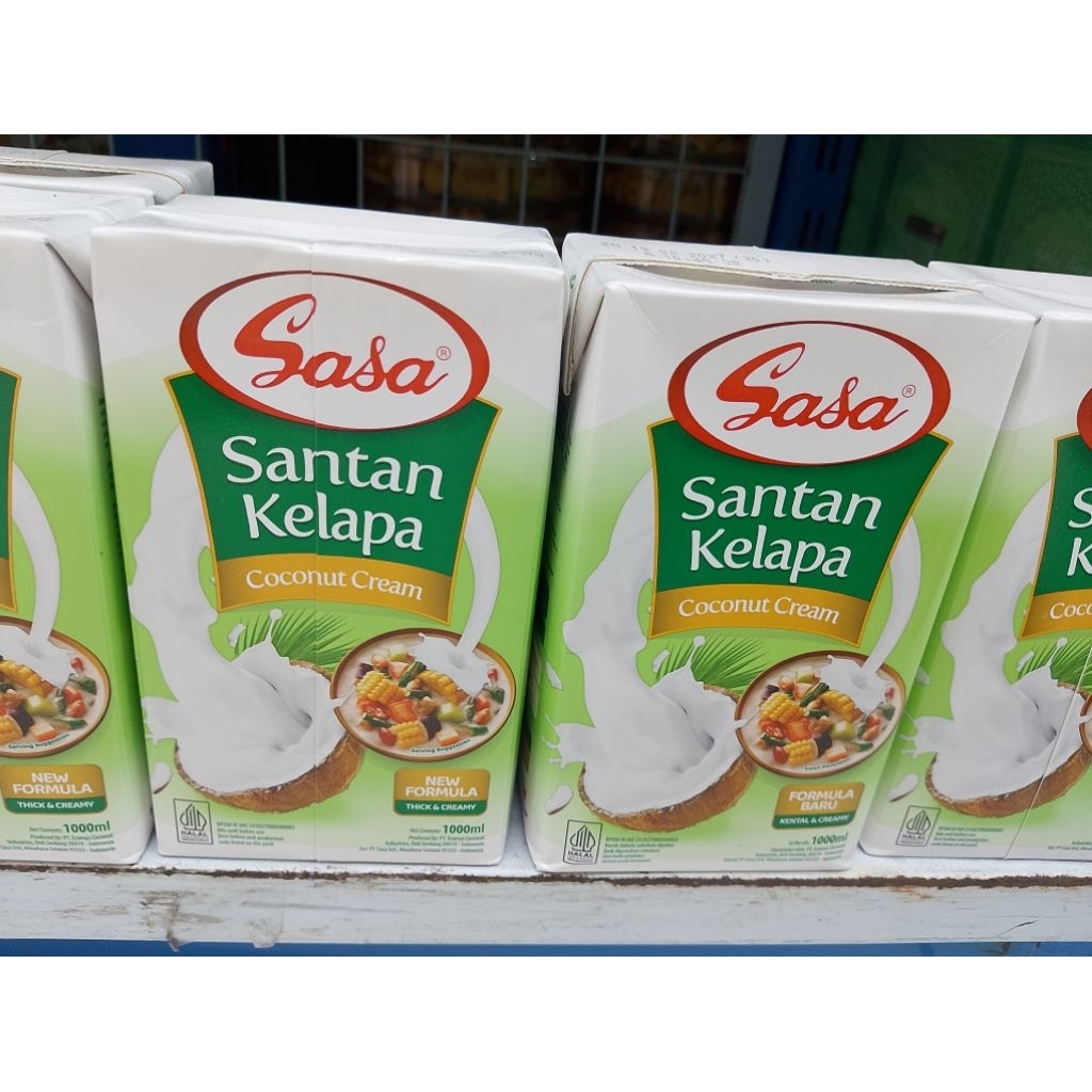 Sasa santan kelapa cair coconut cream 1000 liter- 1L/baking sembako kue murah