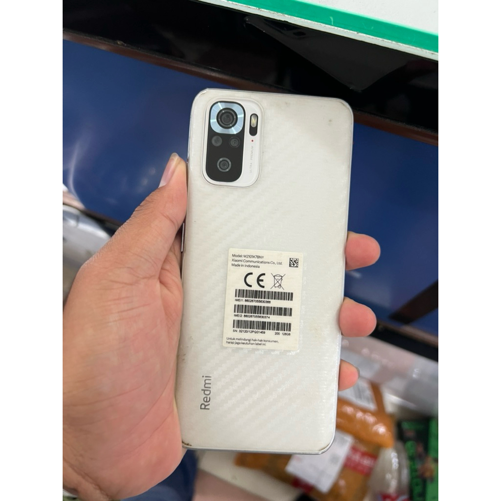 Redmi note 10s ram 8/128 second unit plus carger original termurah