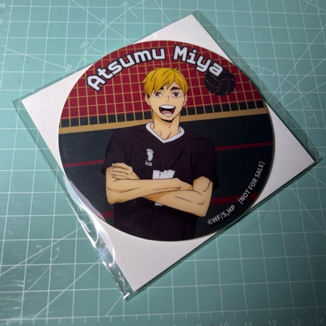 Acrylic Coaster Miya Atsumu Official Merch Haikyuu Haikyu Collaboration Cafe Singapore Aniplus SG Ne