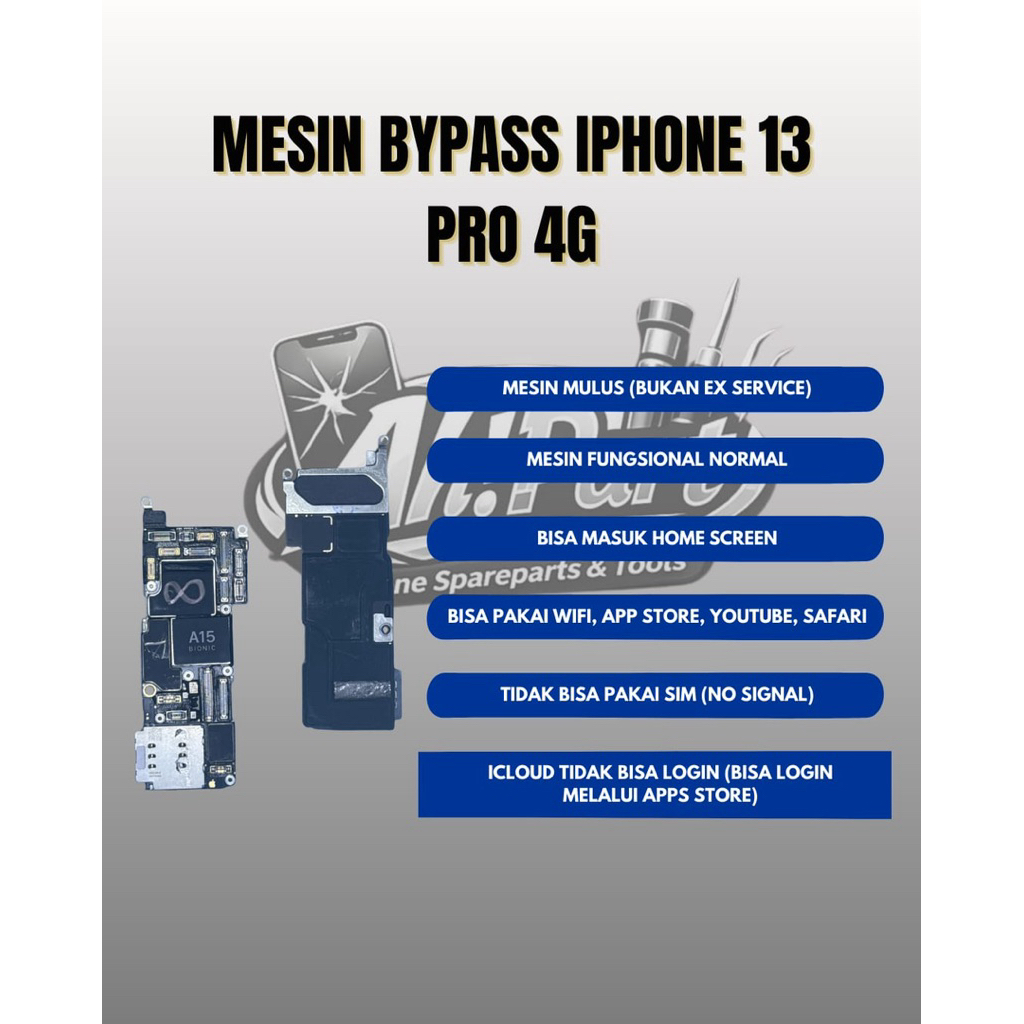 MESIN BYPASS IPHONE 13 PRO