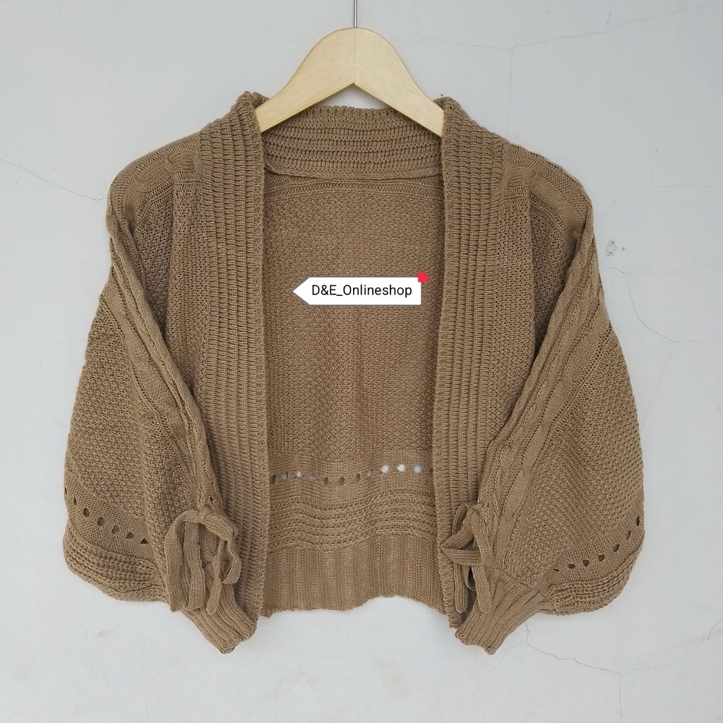 Denan Balero cardy Batwing atasan rajut wanita Model Klalawar Lengan balon