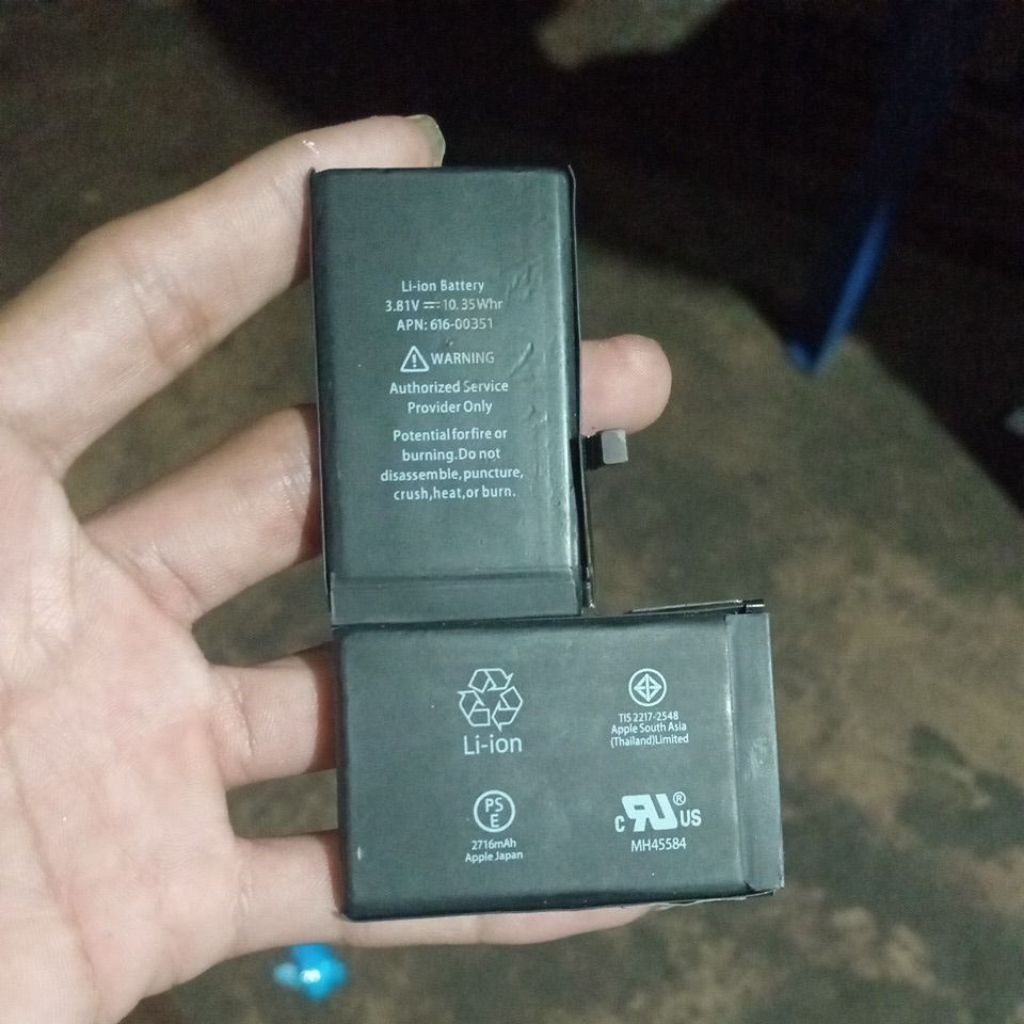 batrai iphone x bekas bh servis no retur no kmplin