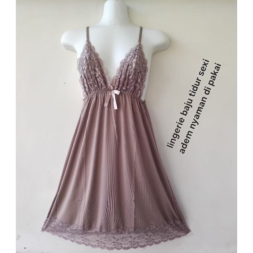 lingerie dress singlet/baju tidur wanita/premium