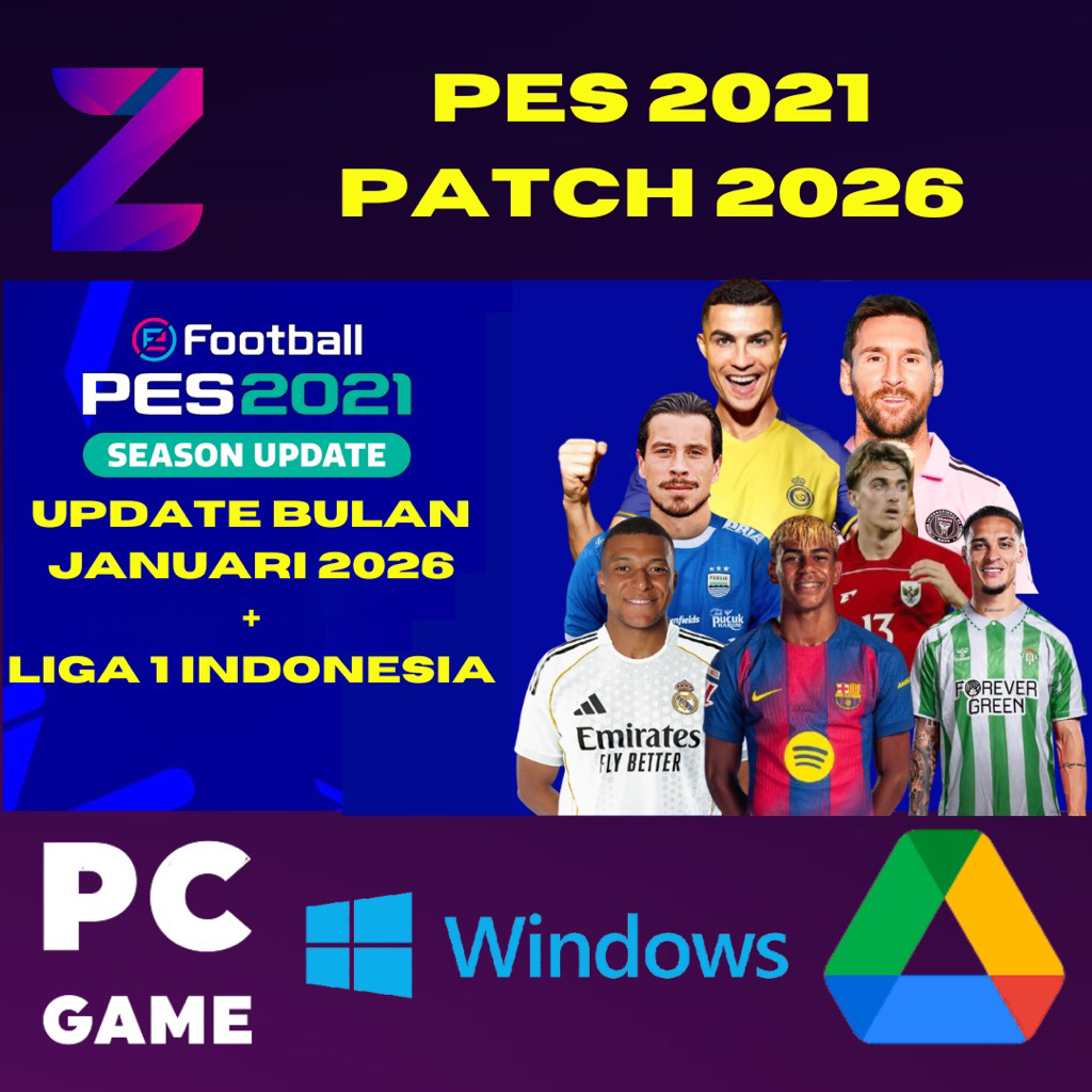 PES 2021 PATCH 2025 Update Terbaru + BRI LIGA 1 Game eFootball Pro Evolution Soccer 2021 Patch 2025 
