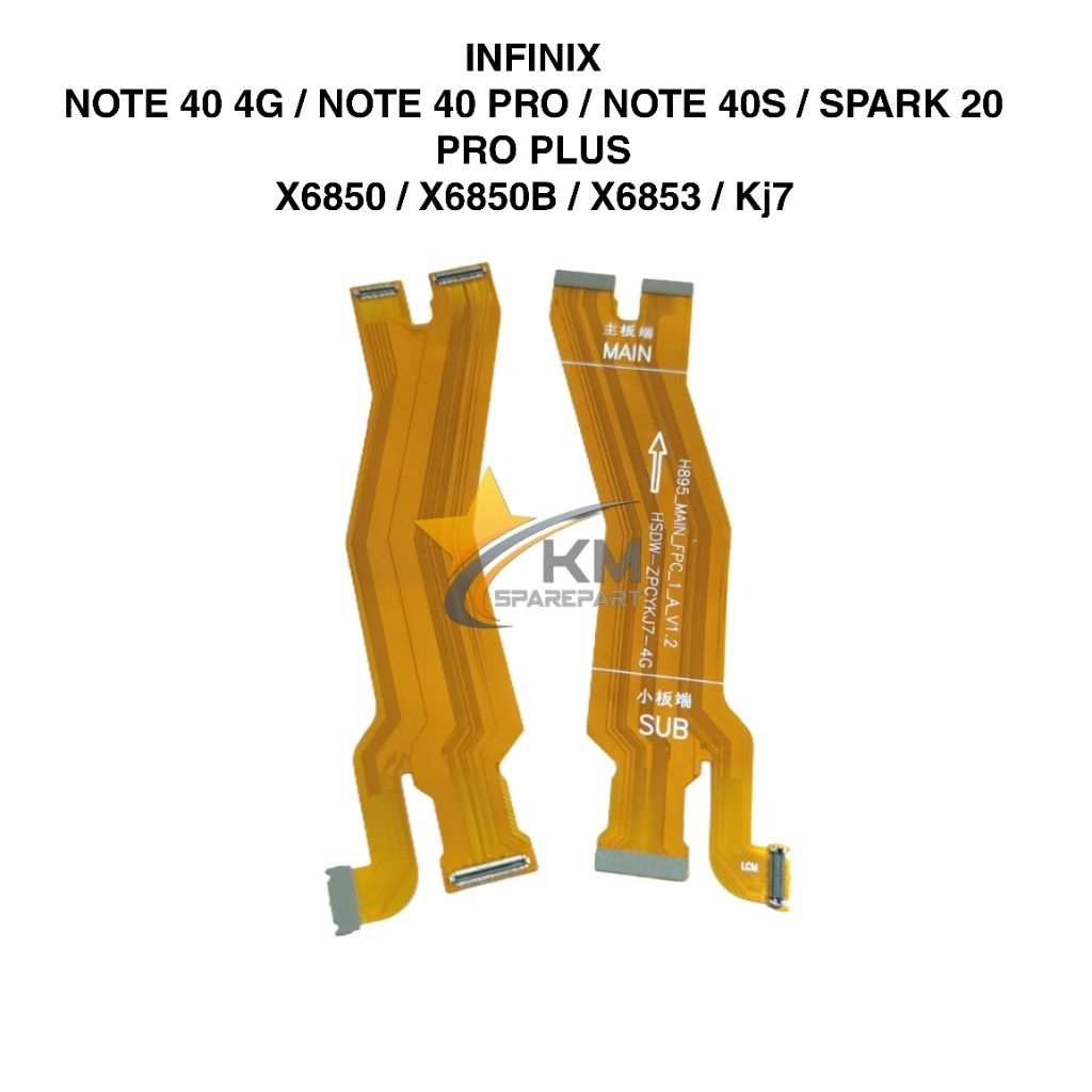 Flexible Mainboard Infinix Note 40 4G Note 40 Pro Note 40S Spark 20 Pro Plus X6850 X6853 Flexi Pengh
