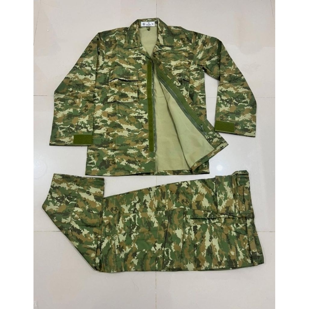 BAJU PDL TNI TERBARU SAGE GREEN BAHAN MICROPOLI RIPSTOK PREMIUM/BAJU TNI LORENG TERBARU 2025/PDL TNI