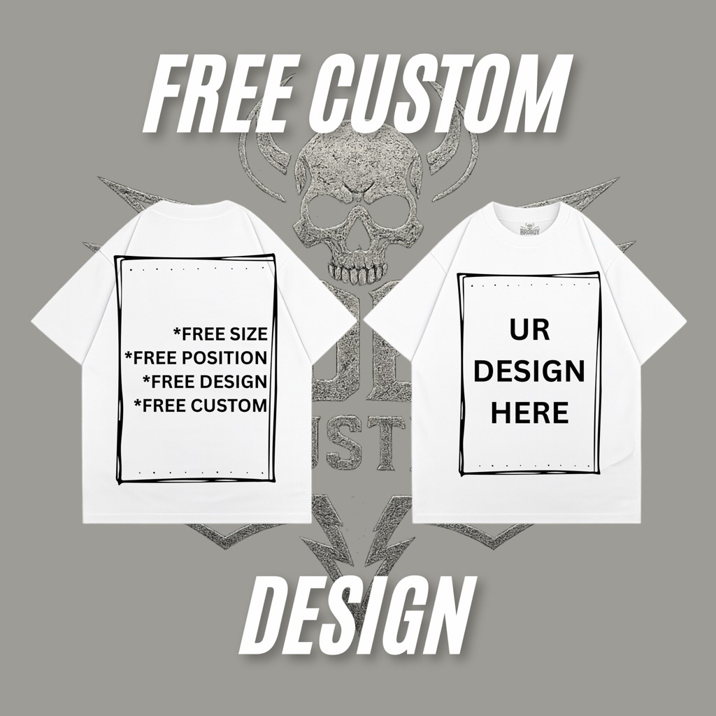 B-i Oversize T-shirt White Custom | Kaos Custom Oversize | Kaos Unisex Oversize | Kaos Oversize Sabl