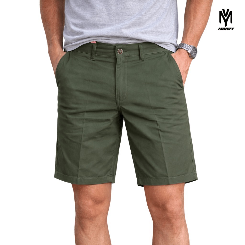 COD BAYAR DI TEMPAT Celana Pendek Chino MORVY bahan cotton canvas keren