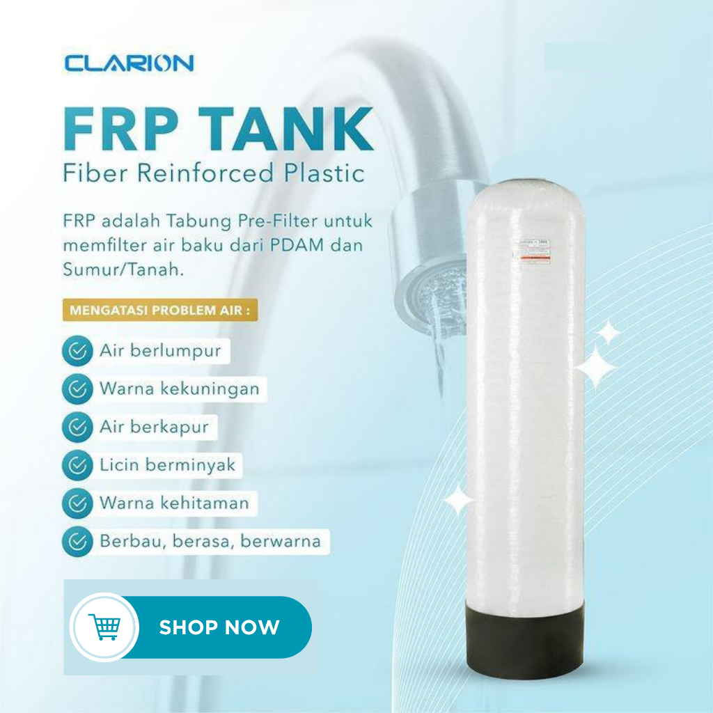 Tabung FRP 1344 CLARION - Tabung Filter Air - Tabung Filter Media